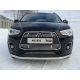Накладка решётки радиатора средняя 12 мм ТСС для Mitsubishi ASX 2013-2016