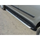 Пороги алюминиевые ТСС с накладкой для Skoda Yeti 2009-2018