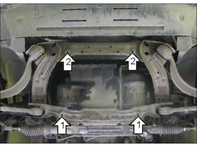 Защита картера двигателя Мотодор сталь 2 мм для Jaguar XJ 2003-2009