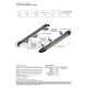 Пороги алюминиевые Rival BMW-Style для Honda Pilot 2016-2021