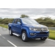 Пороги алюминиевые Rival Silver New для Volkswagen Amarok 2016-2021