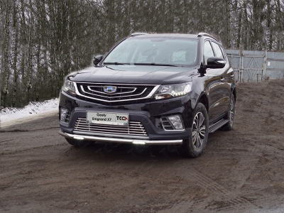 Решётка радиатора нижняя 12 мм ТСС для Geely Emgrand X7 2018-2021